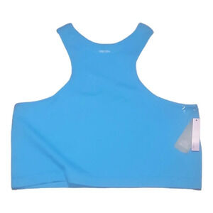 Wild fable plus size seamless ribbed high neck racerback style tank top sky blue